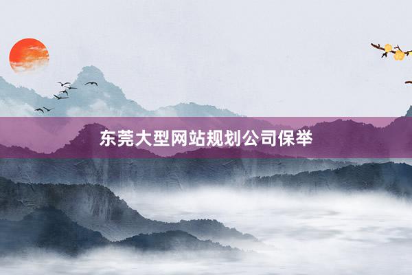 东莞大型网站规划公司保举